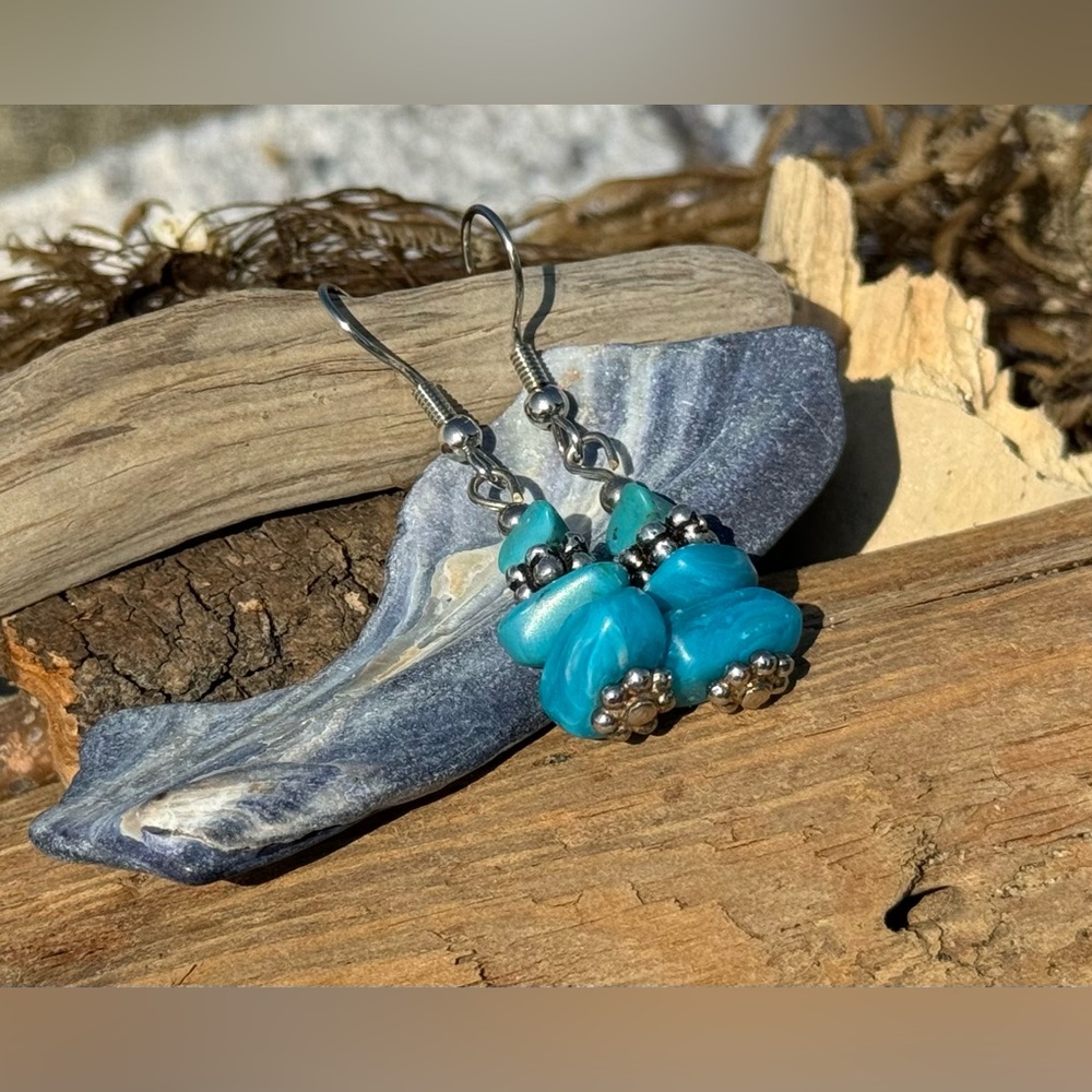 Stunning turquoise handmade earrings